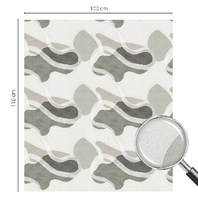 Film occultant fenêtre effet vitrail Motif organique