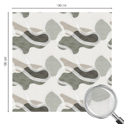 Film occultant fenêtre effet vitrail Motif organique