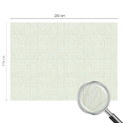 Film fenêtre décoratif occultant vitrail Mosaïque géométrique