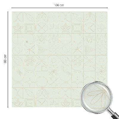 Film fenêtre décoratif occultant vitrail Mosaïque géométrique