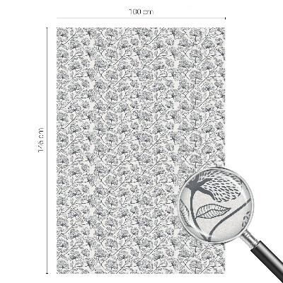 Vitrail autocollant pour fenêtre Motif botanique