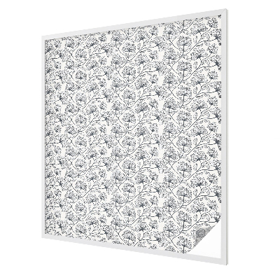 Vitrail autocollant pour fenêtre Motif botanique