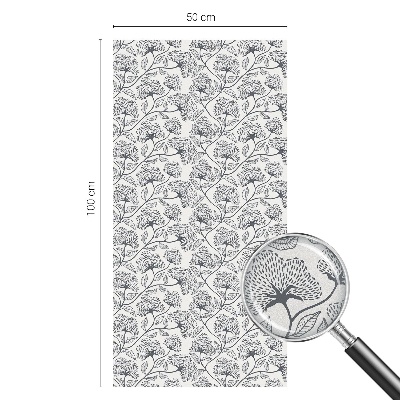 Vitrail autocollant pour fenêtre Motif botanique