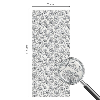 Vitrail autocollant pour fenêtre Motif botanique