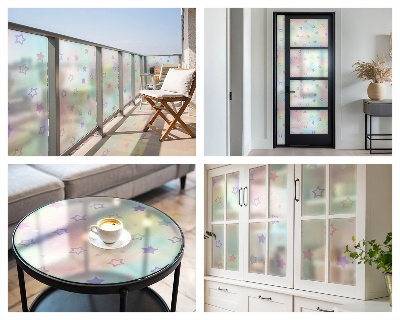 Autocollant pour vitrage Motifs arc-en-ciel