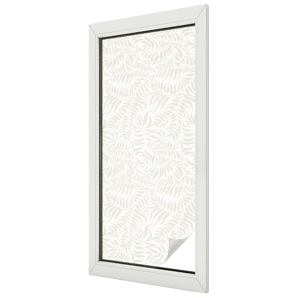 Vitrail autocollant pour fenêtre Élégance feuillue