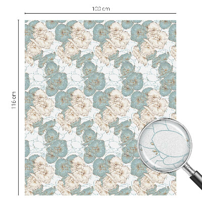 Autocollant pour vitrage Fleurs délicates