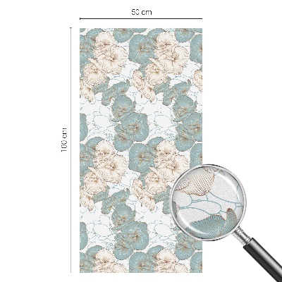 Autocollant pour vitrage Fleurs délicates