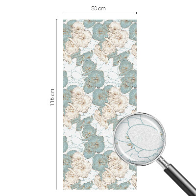 Autocollant pour vitrage Fleurs délicates