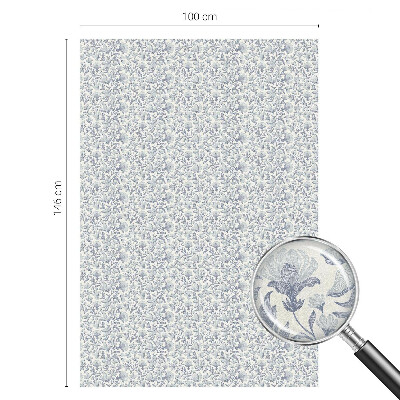 Film fenêtre décoratif occultant vitrail Motif floral