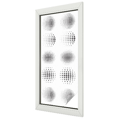 Autocollant pour vitrage Cercles pointillés