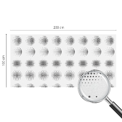 Autocollant pour vitrage Cercles pointillés
