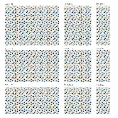 Film occultant fenêtre effet vitrail fleurs bleues