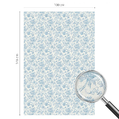 Film fenêtre décoratif occultant vitrail Motif floral