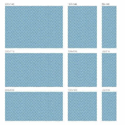 Autocollant pour vitrage Vagues bleues