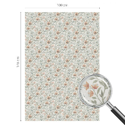 Film occultant fenêtre effet vitrail Motif floral