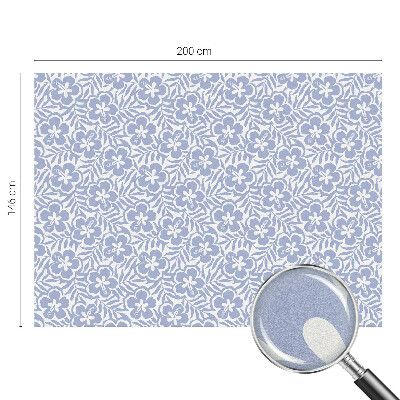 Vitrail autocollant pour fenêtre fleurs d'hibiscus