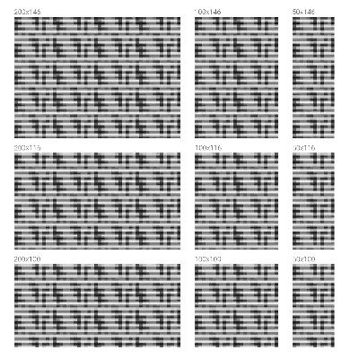 Autocollant pour vitrage Grille graphique