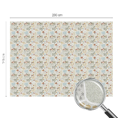 Film fenêtre décoratif occultant vitrail Un village idyllique