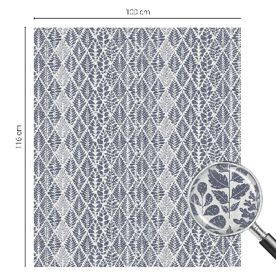 Film fenêtre décoratif occultant vitrail feuilles à motifs