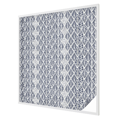 Film fenêtre décoratif occultant vitrail feuilles à motifs