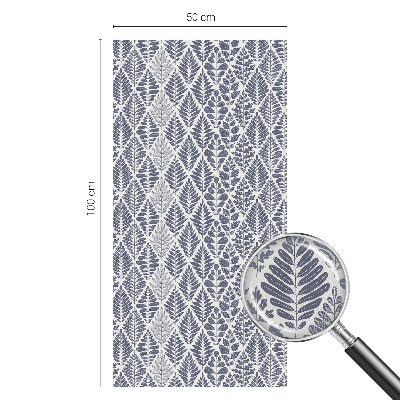 Film fenêtre décoratif occultant vitrail feuilles à motifs