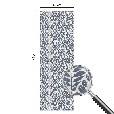 Film fenêtre décoratif occultant vitrail feuilles à motifs