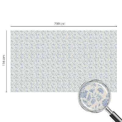 Vitrail autocollant pour fenêtre Motif floral