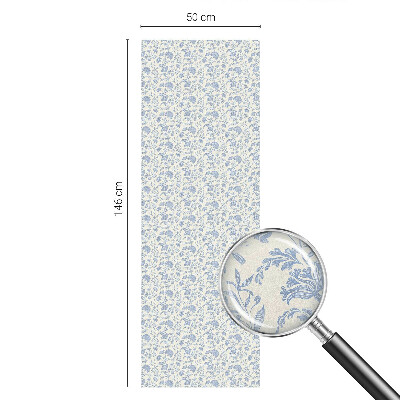 Vitrail autocollant pour fenêtre Motif floral