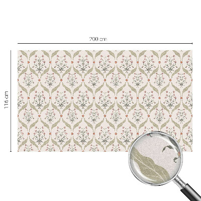 Film occultant fenêtre effet vitrail Motif floral