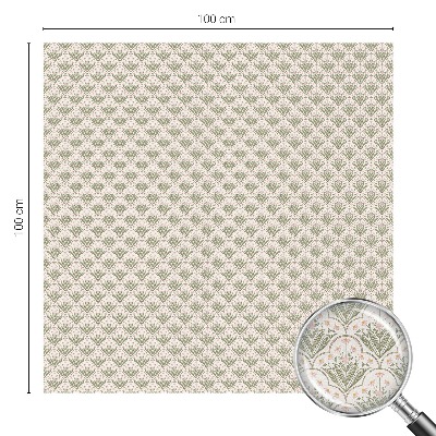 Autocollant pour vitrage ornements végétaux