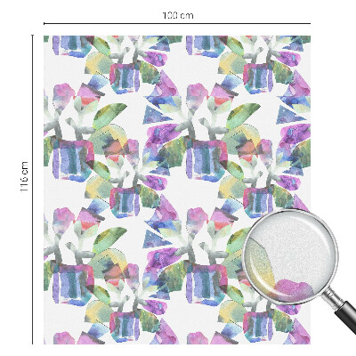 Vitrail autocollant pour fenêtre abstraction colorée