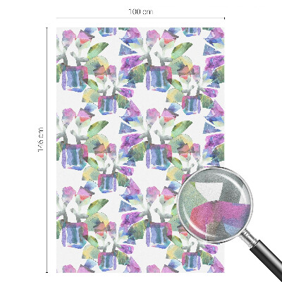 Vitrail autocollant pour fenêtre abstraction colorée