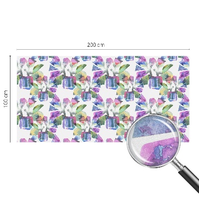 Vitrail autocollant pour fenêtre abstraction colorée