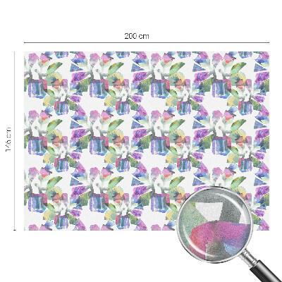 Vitrail autocollant pour fenêtre abstraction colorée