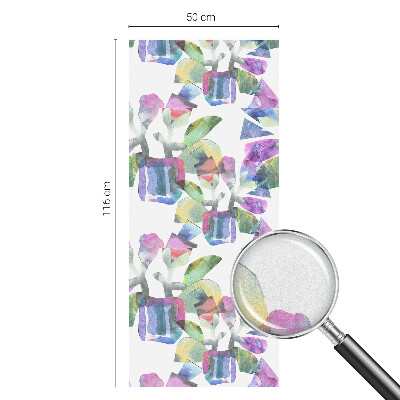 Vitrail autocollant pour fenêtre abstraction colorée