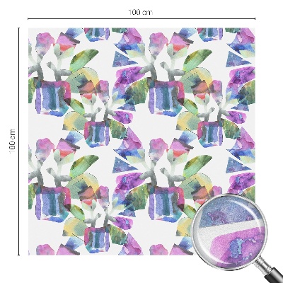 Vitrail autocollant pour fenêtre abstraction colorée