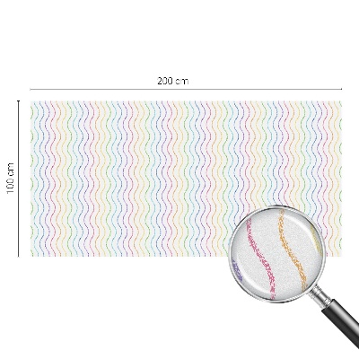 Film occultant fenêtre effet vitrail Lignes arc-en-ciel