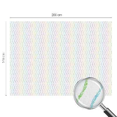 Film occultant fenêtre effet vitrail Lignes arc-en-ciel