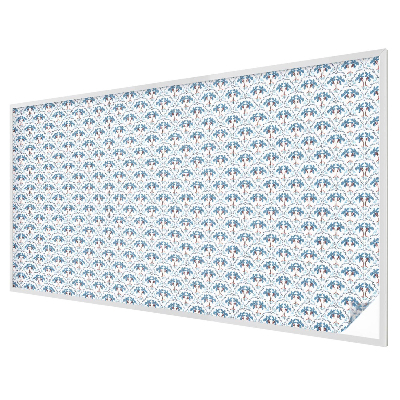 Autocollant pour vitrage palmiers bleus