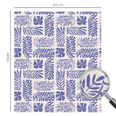 Film fenêtre décoratif occultant vitrail Modèles végétaux