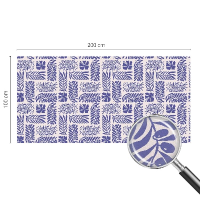 Film fenêtre décoratif occultant vitrail Modèles végétaux