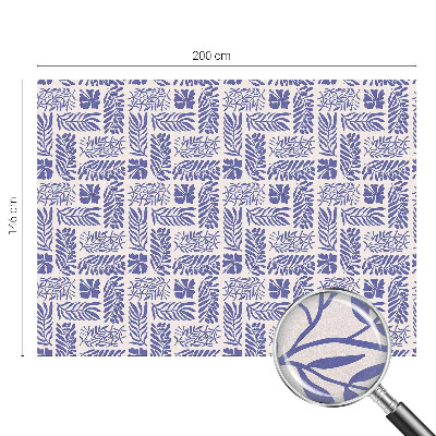 Film fenêtre décoratif occultant vitrail Modèles végétaux