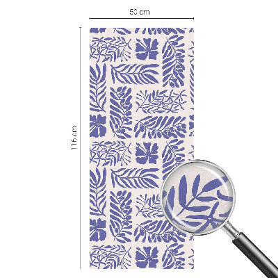 Film fenêtre décoratif occultant vitrail Modèles végétaux