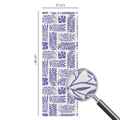 Film fenêtre décoratif occultant vitrail Modèles végétaux