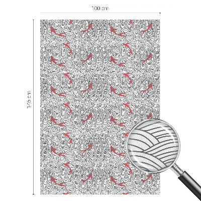 Film occultant fenêtre effet vitrail Motif ondulé