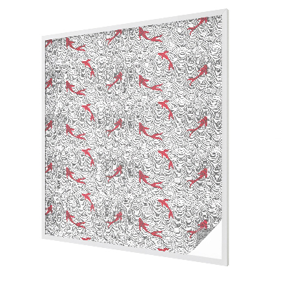 Film occultant fenêtre effet vitrail Motif ondulé