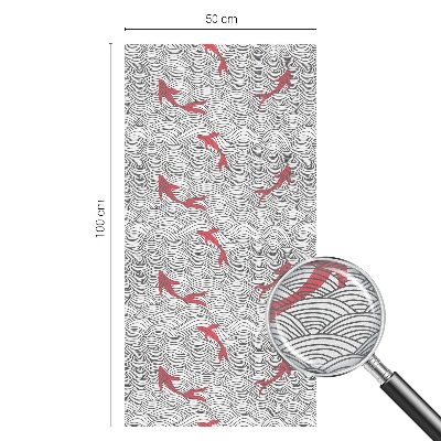 Film occultant fenêtre effet vitrail Motif ondulé