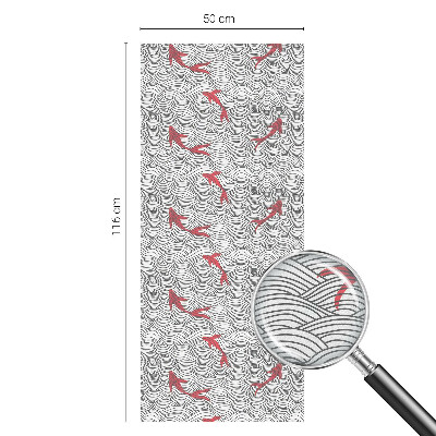 Film occultant fenêtre effet vitrail Motif ondulé
