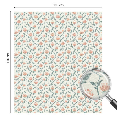 Vitrail autocollant pour fenêtre Motif floral